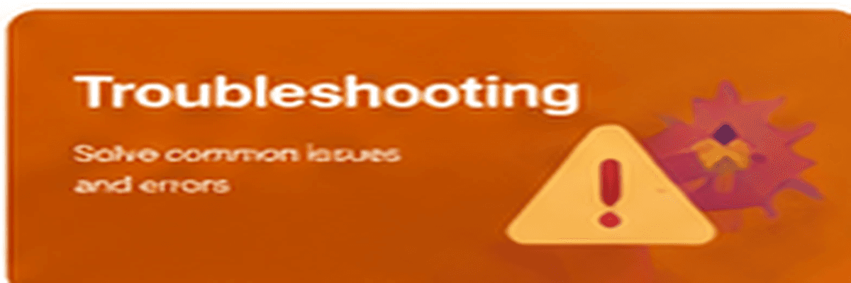 Troubleshooting Center visual